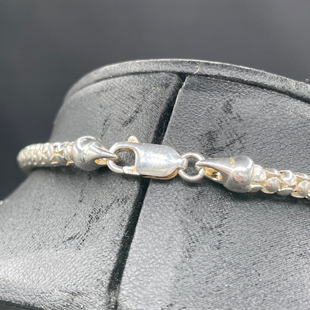 Solid 925 Sterling Silver Heart Charm Necklace - image 3